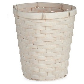 Cache-pot 20 x 19 x 20 cm Blanc PVC Bambou de Gift Decor, Cache-pots - Réf : S3609258, Prix : 2,00 €, Remise : %