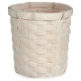 Cache-pot 17 x 15 x 17 cm Blanc PVC Bambou | Tienda24 - Global Online Shop Tienda24.eu