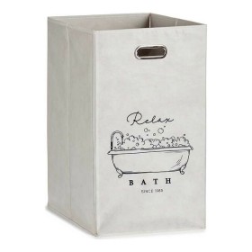 Basket Relax Bath White Cardboard 60 L 35 x 57 x 35 cm Foldable by Berilo, Storage boxes and chests - Ref: S3609366, Price: 5...