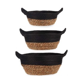 Conjunto de Cestas Castanho Preto de Gift Decor, Caixas e baús de arrumação - Ref: S3609527, Preço: 12,04 €, Desconto: %