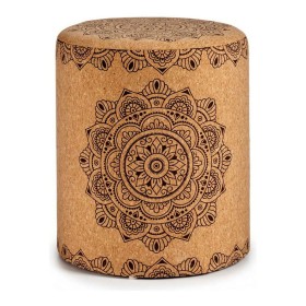 Pouf Mandala Marron MDF Liège (34 x 39 x 34 cm) de Gift Decor, Fauteuils poire - Réf : S3609556, Prix : 32,73 €, Remise : %