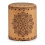 Puff Mandala Castanho MDF Cortiça (34 x 39 x 34 cm) de Gift Decor, Pufes pera - Ref: S3609556, Preço: 32,73 €, Desconto: %