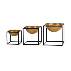 Conjunto de Tigelas Preto Dourado Decoração 3 Peças Metal de Gift Decor, Colecionáveis - Ref: S3609580, Preço: 28,92 €, Desco...