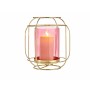 Portacandele Rosa Dorato Lanterna Metallo Vetro (19 x 20 x 19 cm) di Gift Decor, Candelieri e portacandele - Rif: S3609629, P...