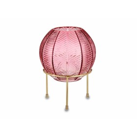 Jarrón Rosa Bola Metal Vidrio (14,5 x 19,5 x 14,5 cm) de Gift Decor, Jarrones - Ref: S3609630, Precio: 8,47 €, Descuento: %