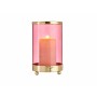 Portavelas Rosa Dorado Cilindro 9,7 x 16,5 x 9,7 cm Metal Vidrio de Gift Decor, Candelabros y portavelas - Ref: S3609634, Pre...