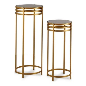 Jeu de 2 tables Noir Doré (2 pcs) de Gift Decor, Tables - Réf : S3609690, Prix : 125,86 €, Remise : %