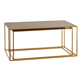 Petite Table d'Appoint Home ESPRIT Marron Noir Métal Acacia 41 x 41 x 67 cm | Tienda24 - Global Online Shop Tienda24.eu