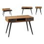 Bureau Noir Marron Métal Bois (60 x 75 x 110 cm) de Gift Decor, Bureaux et tables d'ordinateurs - Réf : S3609697, Prix : 67,9...