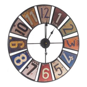 Horloge Murale Multicouleur Rétro Métal (60 x 4,5 x 60 cm) de Gift Decor, Pendules murales - Réf : S3609724, Prix : 31,05 €, ...