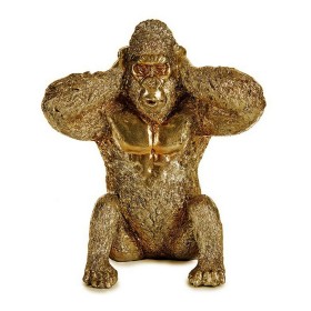 Deko-Figur Gorilla Gold 10 x 18 x 17 cm von Gift Decor, Ornamente - Ref: S3609739, Preis: 4,05 €, Rabatt: %