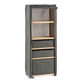 Estantería Gris Madera Tela (28 x 113 x 42 cm) de Kipit, Unidades de estanterías - Ref: S3609837, Precio: 51,17 €, Descuento: %