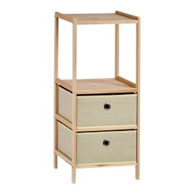 Regal Beige Holz Stoff (26 x 72,5 x 32 cm) von Kipit, Standregale - Ref: S3609902, Preis: 28,25 €, Rabatt: %