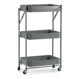 Vegetable trolley Grey Steel Plastic (29,5 x 78,5 x 45,5 cm) by Kinvara, Shelves and supports - Ref: S3609934, Price: 40,54 €...