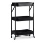 Carrello per Verdure Nero Acciaio Plastica (29,5 x 78,5 x 45,5 cm) di Kinvara, Ripiani e supporti - Rif: S3609935, Prezzo: 37...