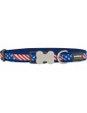 Collar para Perro Red Dingo STYLE US FLAG 15 mm x 24-36 cm | Tienda24 Tienda24.eu