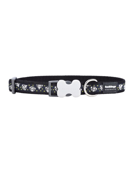 Collier pour Chien Red Dingo STYLE DIAMOND Noir 31-47 cm | Tienda24 Tienda24.eu