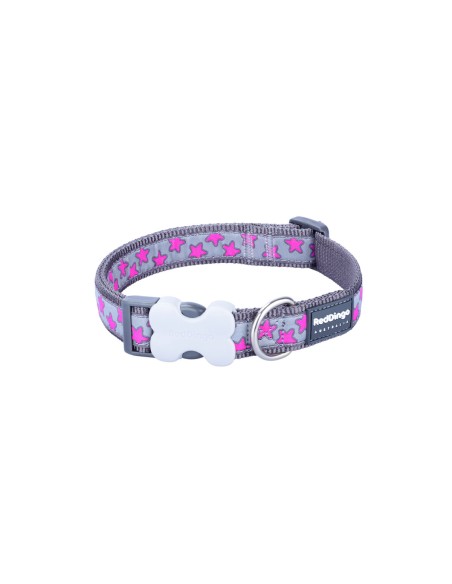 Collar para Perro Red Dingo STYLE HOT PINK ON COOL GREY 31-47 cm | Tienda24 Tienda24.eu