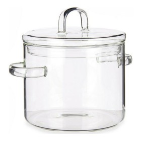 Marmite avec couvercle Verre Borosilicaté Transparent (14,5 x 15,8 x 20 cm) de Vivalto, Marmites - Réf : S3610115, Prix : 17,...