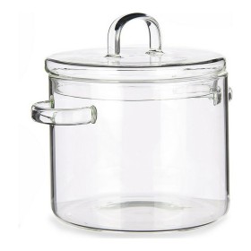 Casserole with Lid Borosilicate Glass Transparent (15,4 x 16,8 x 20,5 cm) by Vivalto, Stockpots - Ref: S3610116, Price: 20,00...