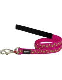 Trela para Cães Red Dingo STYLE STARS LIME ON HOT PINK 15mm x 120 cm | Tienda24 Tienda24.eu