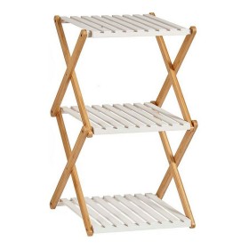 Étagère Marron Blanc Pliable Bois (32 x 65 x 39 cm) de Gift Decor, Étagères verticales - Réf : S3610213, Prix : 21,72 €, Remi...