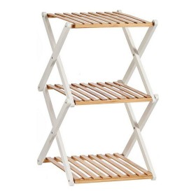 Étagère Marron Blanc Pliable Bois (32 x 65 x 39 cm) de Gift Decor, Étagères verticales - Réf : S3610214, Prix : 31,80 €, Remi...