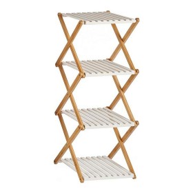 Shelves Brown White Foldable Wood (32 x 96 x 39 cm) by Gift Decor, Standing Shelf Units - Ref: S3610215, Price: 41,27 €, Disc...