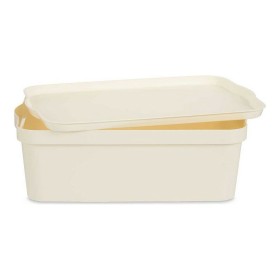 Storage Box with Lid Cream Plastic 14 L 29,5 x 14,3 x 45 cm by Kipit, Storage boxes and chests - Ref: S3610398, Price: 6,06 €...