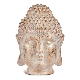 Decorative Garden Figure Buddha Head White/Gold Polyresin (31,5 x 50,5 x 35 cm) by Ibergarden, Statues - Ref: S3610540, Price...