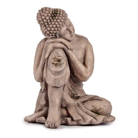 Decorative Garden Figure Buddha Grey Polyresin (34,5 x 54,5 x 31 cm) by Ibergarden, Statues - Ref: S3610553, Price: 66,04 €, ...