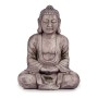 Figura Decorativa para Jardim Buda Cinzento Poliresina (25 x 57 x 42,5 cm) de Ibergarden, Estátuas - Ref: S3610555, Preço: 55...