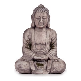 Decorative Garden Figure Buddha Grey Polyresin (25 x 57 x 42,5 cm) by Ibergarden, Statues - Ref: S3610555, Price: 62,42 €, Di...