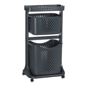 Carrello porta abiti Antracite polipropilene (33 x 81 x 44 cm) di Kipit, Ceste per la biancheria - Rif: S3610959, Prezzo: 38,...