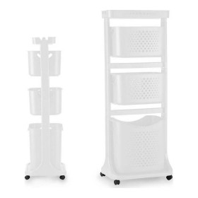 Carrello porta abiti Bianco polipropilene (33 x 112 x 42,5 cm) di Kipit, Ceste per la biancheria - Rif: S3610962, Prezzo: 42,...