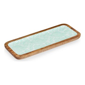 Centrotavola Bianco Marrone Verde Foglia della pianta 38 x 15 cm di Gift Decor, Soprammobili - Rif: S3611066, Prezzo: 9,06 €,...