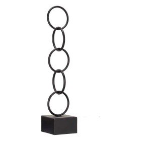 Figura Decorativa Aros Negro Metal (12,5 x 60,5 x 12,5 cm) de Gift Decor, Adornos - Ref: S3611209, Precio: 15,48 €, Descuento: %