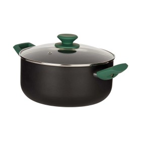 Caçarola Preto Verde Ø 24 cm Alumínio (4,5 L) de Kinvara, Caçarolas - Ref: S3611269, Preço: 27,47 €, Desconto: %