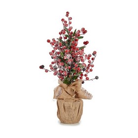 Árvore de Natal Nevado Bagas Castanho Vermelho Plástico 24 x 51 x 24 cm de Krist+, Natal - Ref: S3611347, Preço: 13,61 €, Des...