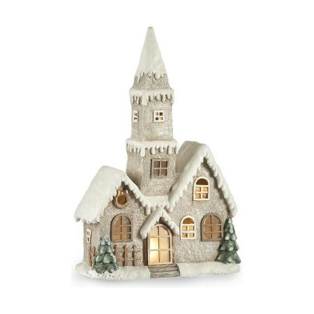 Decorative Figure House Christmas LED Light Music Grey White Brown Green Magnesium 21 x 77 x 48 cm | Tienda24 - Global Online Shop Tienda24.eu