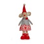 Figura Decorativa Rato Natal 48 cm Branco Vermelho Cinzento Creme de Krist+, Natal - Ref: S3611553, Preço: 12,98 €, Desconto: %