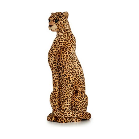 Decorative Figure Brown Leopard 38 x 98 x 35 cm Golden Synthetic by Krist+, Christmas - Ref: S3611604, Price: 128,39 €, Disco...