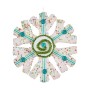 Christmas bauble Blue Snowflakes 17 x 6 x 17 cm White Green by Krist+, Christmas - Ref: S3611650, Price: 6,88 €, Discount: %