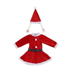 Costume for Children Mother Christmas 4-6 years Red White by Krist+, Kids & Toddlers - Ref: S3611693, Price: 7,05 €, Discount: %