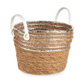 Cesta Decorativa Naturale Argentato 26 x 26,5 x 26 cm di Krist+, Natale - Rif: S3611865, Prezzo: 5,65 €, Sconto: %