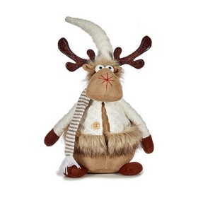 Christmas Reindeer Brown White 15 x 43 x 19 cm by Krist+, Christmas - Ref: S3611993, Price: 16,88 €, Discount: %