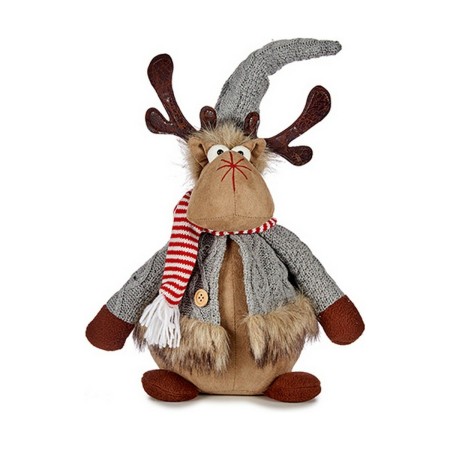 Christmas Reindeer Grey Brown 15 x 43 x 19 cm by Krist+, Christmas - Ref: S3611996, Price: 16,88 €, Discount: %