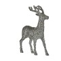 Decoration Medium Reindeer 15 x 45 x 30 cm Silver White Plastic by Krist+, Christmas - Ref: S3612006, Price: 12,71 €, Discoun...