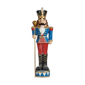 Decorative Figure Nutcracker Blue LED Light Polyresin 20 x 92 x 28 cm by Krist+, Christmas - Ref: S3612158, Price: 54,92 €, D...