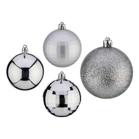 Bolas de Natal Ø 7 cm 50 Unidades PVC Prateado de Krist+, Natal - Ref: S3612241, Preço: 12,04 €, Desconto: %